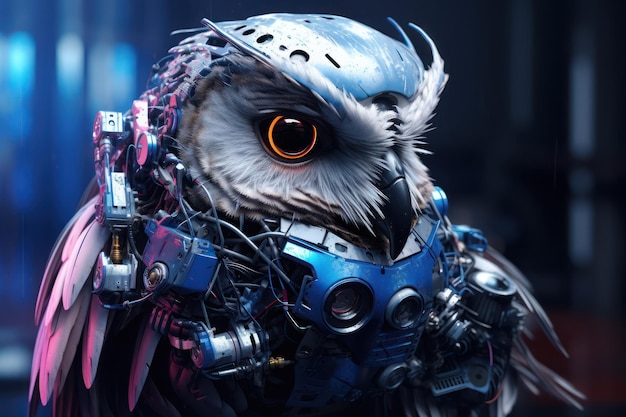 Le hibou cyberpunk