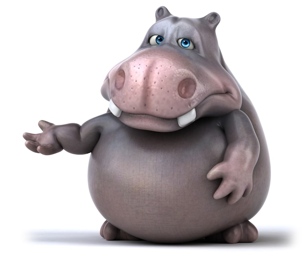 Hippopotame amusant