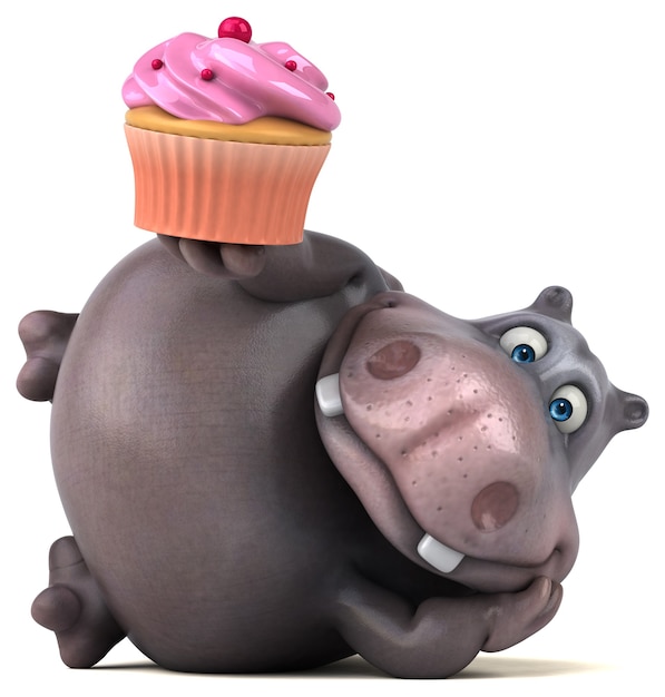 Hippopotame amusant