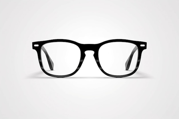 Hipster Nerd Lunettes Mode Transparente Isolée Generative AI