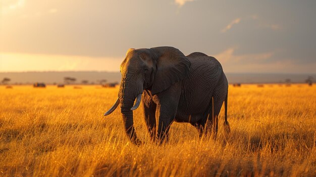 Photo l'histoire d'un safari dans la nature est passionnante