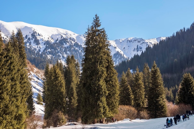 L'hiver dans les montagnes du Tien Shan