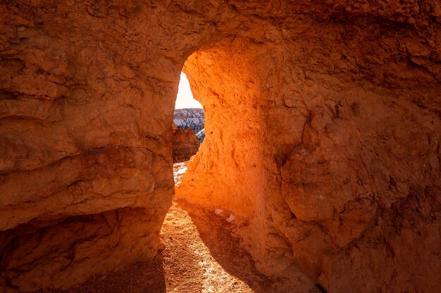 L'hiver dans le parc national de Bryce Canyon, Utah, USA