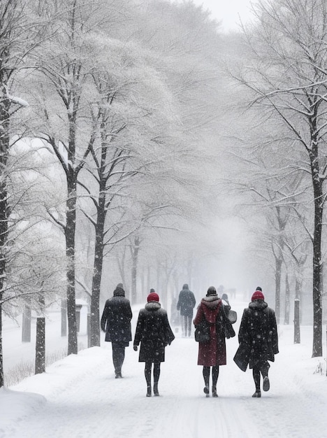 L'hiver vient la nature la beauté de la nature