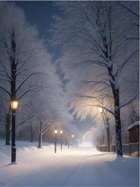 L'hiver vient la nature la beauté de la nature