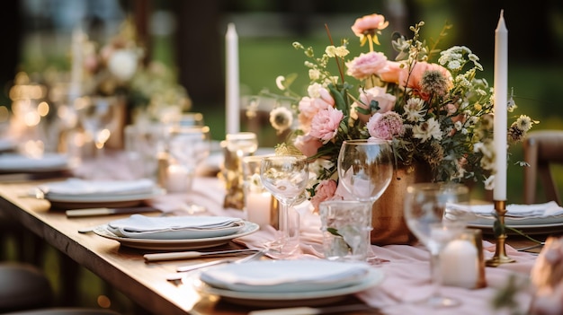 Hochiminh ville Vietnam 15 novembre 2019 mise en table lors d'une fête de mariage à Ho Chi Minh ville La table du banquet est décorée lors d'une cérémonie de mariage au restaurant