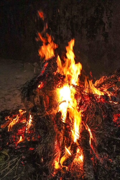 Holika dahanan festival indien avant holi