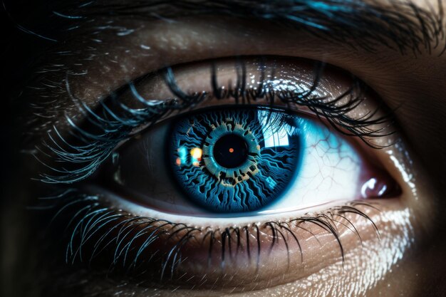 Hologramme virtuel améliorant l'observation à l'œil humain, la vérification de l'identité et les procédures au laser