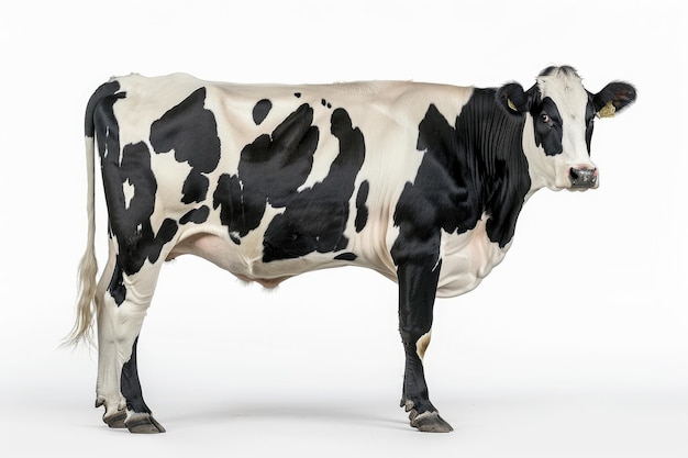 Photo holstein cow 4 years old white background