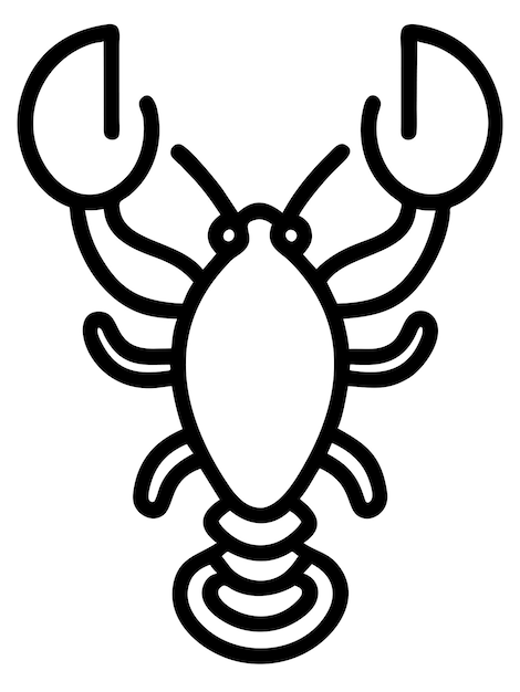 Homard Coloriage pour les enfants Page imprimable Éducation préscolaire