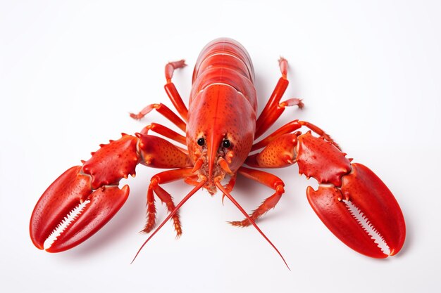 homard sur fond blanc par IA générative