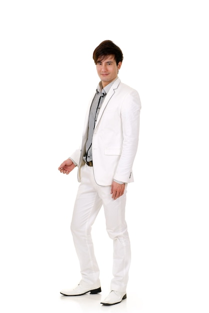 Homme d'affaires de mode sur blanc