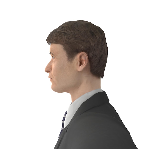 Homme d'affaires modélisation 3d