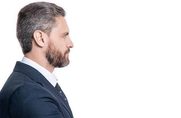Homme d'affaires à succès isolé sur blanc Succès d'affaires de l'homme de leadership Succès de leadership menant l'entreprise au succès PDG professionnel Ambitieux homme d'affaires homme en tenue formelle Publicité