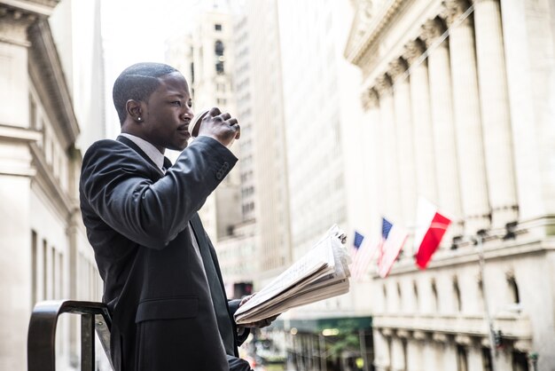 Homme d'affaires à Wall Street