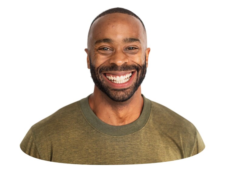Photo homme africain élément png fond transparent
