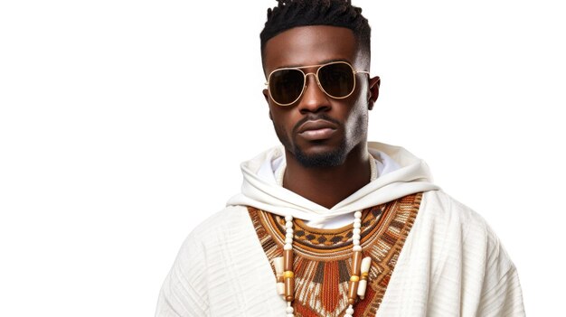 homme africain portant des lunettes