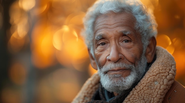 Un homme âgé avec une expression gentille