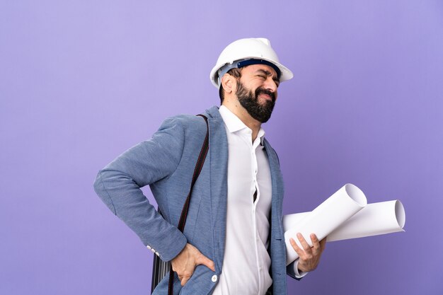 Homme d'architecte isolé