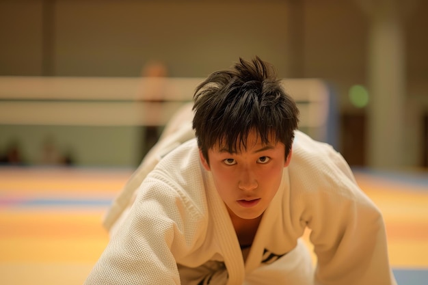 L'homme asiatique du judo génère Ai