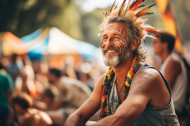 Un homme au festival