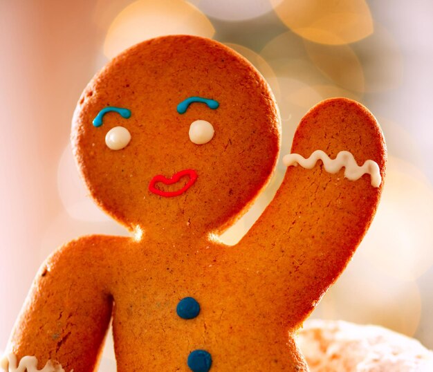 Photo l'homme au pain d'épice les vacances de noël