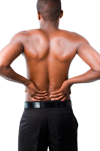 Photo homme avec backpain