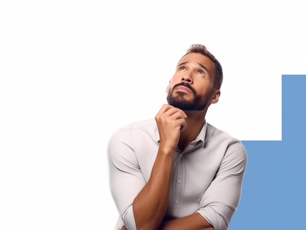 Photo un homme avec une barbe et une chemise qui dit 