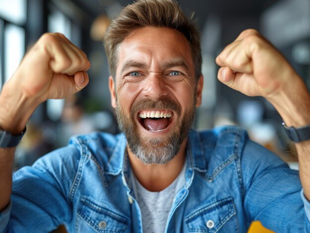 L'homme à la barbe surveille la montre