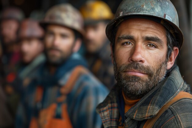 Photo l'homme barbu dans le chapeau dur