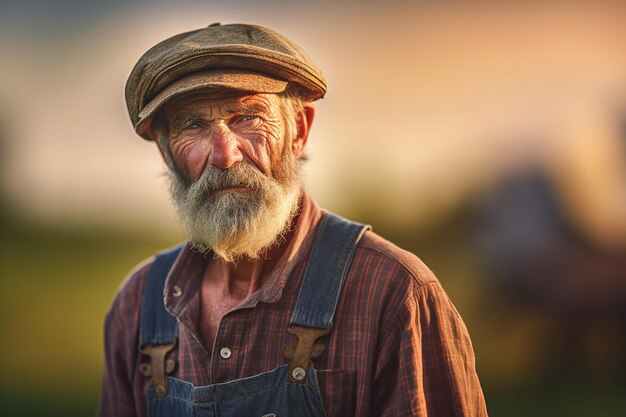 Photo un homme avec un chapeau et une chemise qui dit 