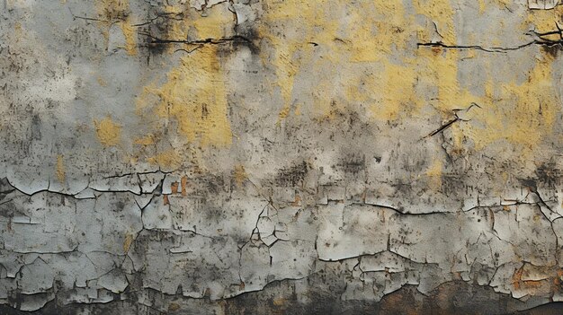 Un homme en chemise blanche se tient devant un mur gris peint en jaune.