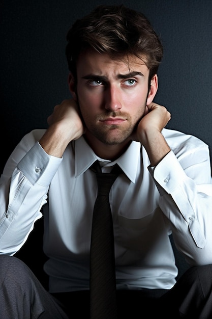 Un homme avec une chemise qui dit "il a une barbe".