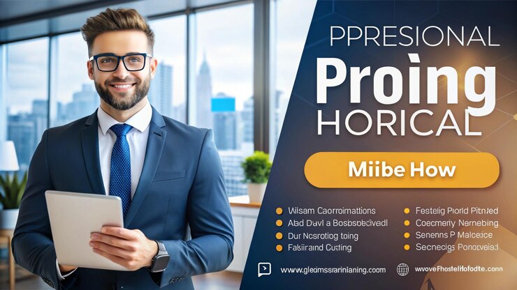 Photo un homme en costume avec un panneau qui dit "quotes pro tips"