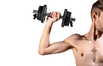 Un Gars Maigre Tient Des Haltères Dans Les Mains. Un Homme Mince Dans Le  Sport Avec Des Haltères. Un Homme Faible Soulève Un Poids, Des Haltères,  Des Biceps, Des Muscles, De La