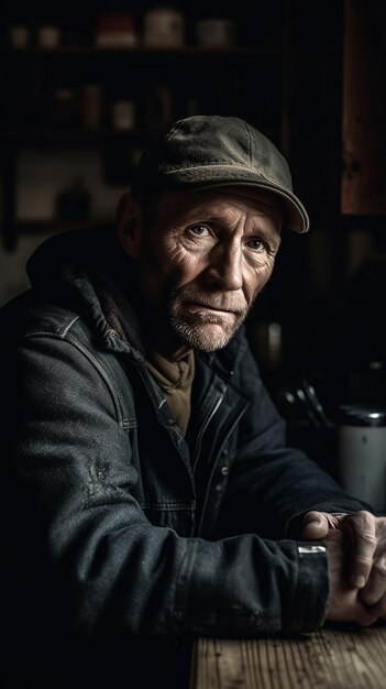 Un homme élégant dans la quarantaine.