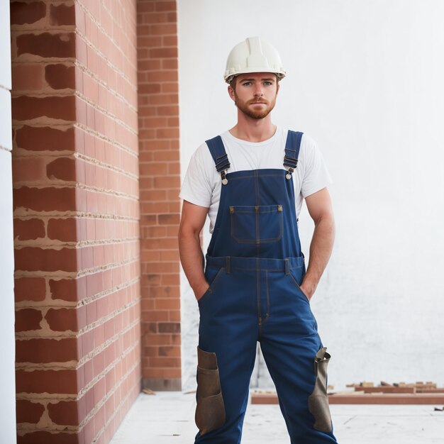 homme, entrepreneur bâtiment, ouvrier