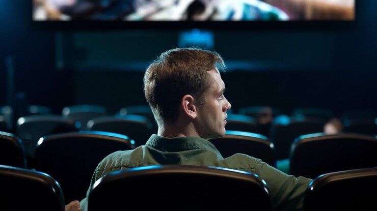 Photo un homme est assis dans une chaise avec une chemise verte dessus