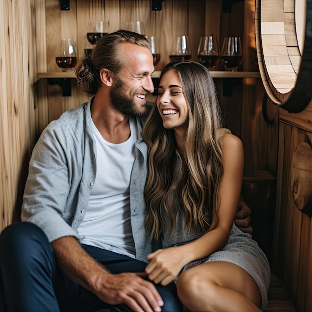 Un homme et une femme assis l'un à côté de l'autre