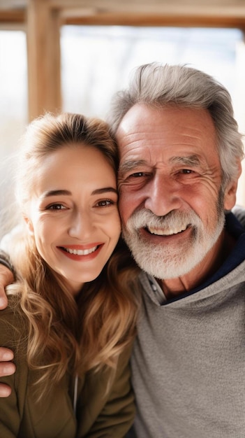 un homme et une femme posent pour une photo avec un homme