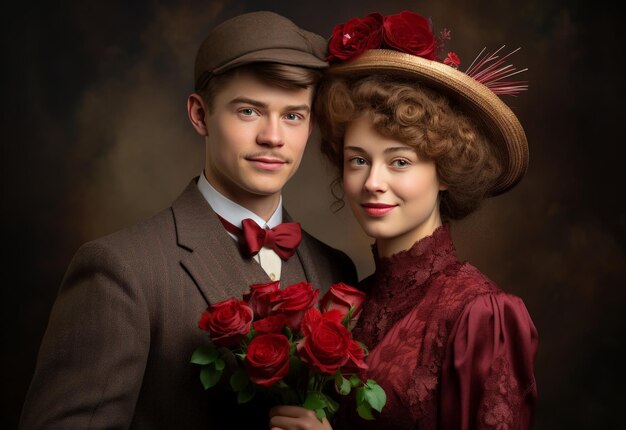 Un homme et une femme posent pour une photo