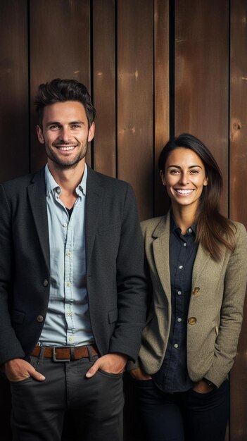 un homme et une femme posent pour une photo