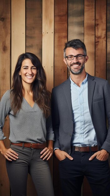 un homme et une femme posent pour une photo