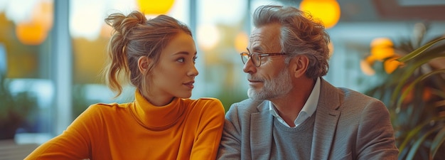 Un homme et une femme qui attendent dans un hôpital.