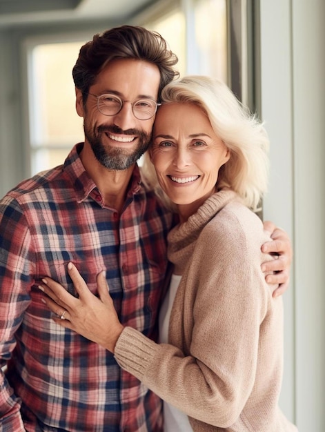 un homme et une femme s'embrassant