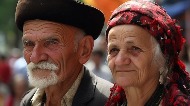 Un homme et une femme se tiennent côte à côte.