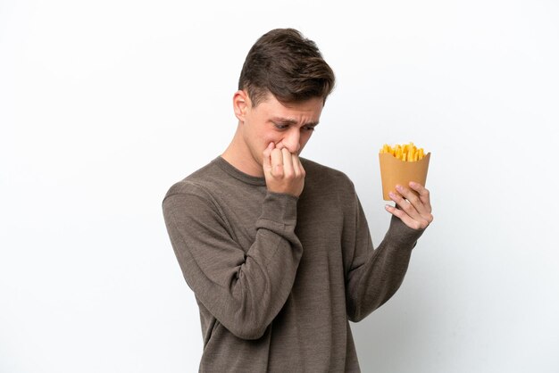 Homme sur fond isolé