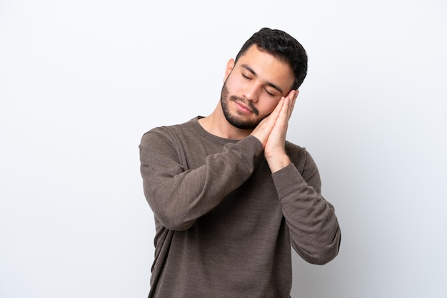 Homme sur fond isolé