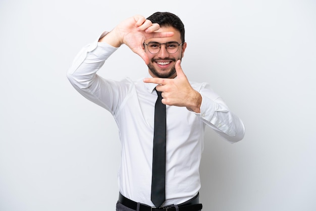 Homme sur fond isolé