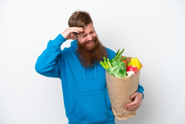 Homme sur fond isolé